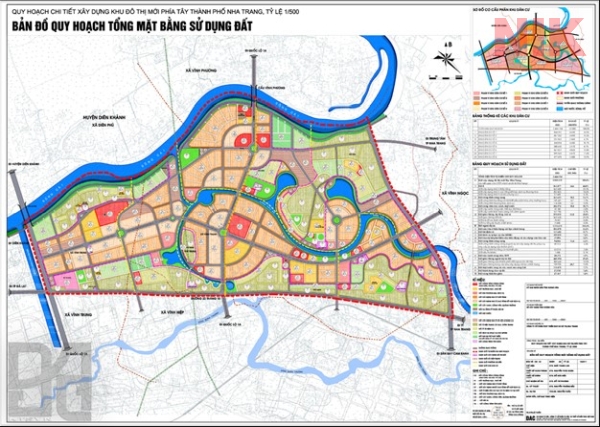 Bản đồ quy hoạch chi tiết thành phố Nha Trang xã Phước Đồng