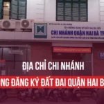 VĂN PHÒNG ĐĂNG KÝ ĐẤT ĐAI QUẬN HAI BÀ TRƯNG