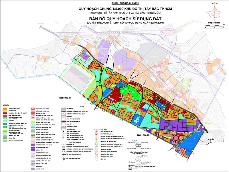 Vị trí địa lý quy hoạch sử dụng đất huyện Củ Chi