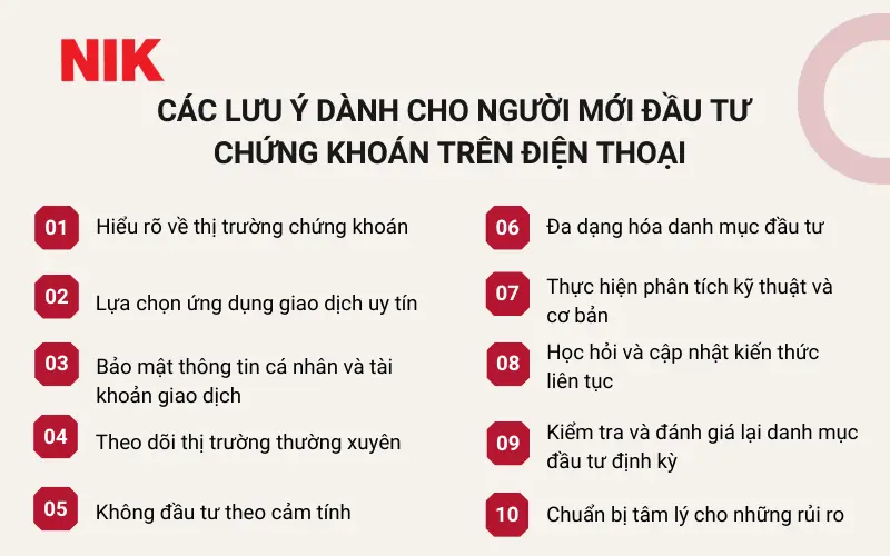 CÁCH ĐẦU TƯ CHỨNG KHOÁN TRÊN ĐIỆN THOẠI