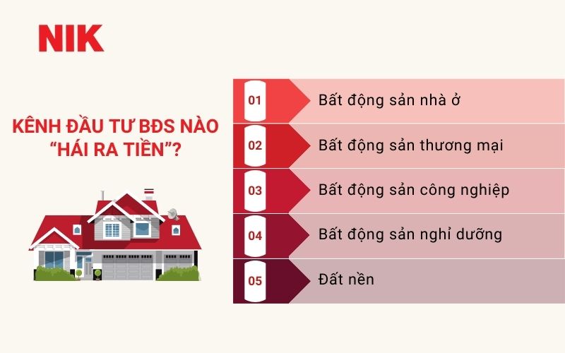 KÊNH ĐẦU TƯ BẤT ĐỘNG SẢN NÀO ĐANG "HOT" NHẤT HIỆN NAY? BÍ QUYẾT SINH LỜI HIỆU QUẢ 6 KÊNH ĐẦU TƯ BẤT ĐỘNG SẢN