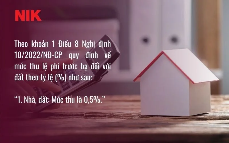 LỆ PHÍ TRƯỚC BẠ NHÀ ĐẤT LÀ GÌ? QUY ĐỊNH VÀ CÔNG THỨC TÍNH CHI TIẾT (KÈM FILE PDF MẪU TỜ KHAI LỆ PHÍ) 10 LỆ PHÍ TRƯỚC BẠ NHÀ ĐẤT