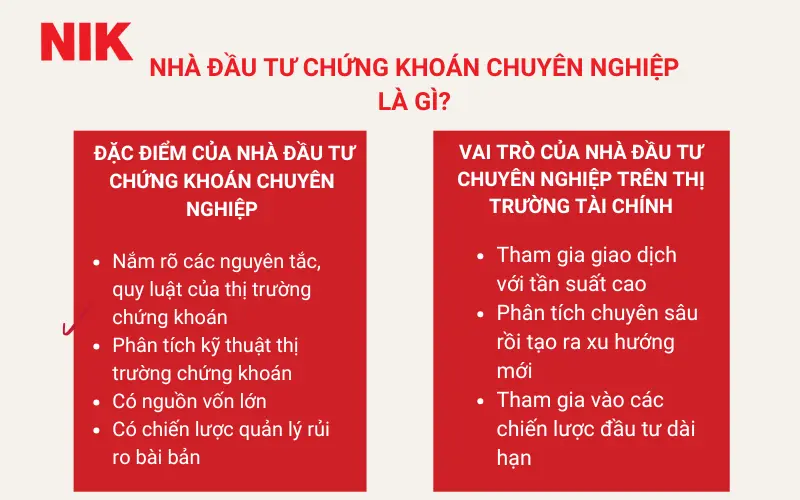 NHÀ ĐẦU TƯ CHỨNG KHOÁN CHUYÊN NGHIỆP LÀ AI?