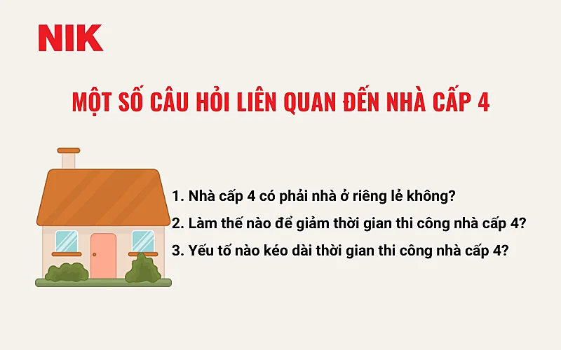 NHÀ CẤP 4 LÀ GÌ? QUY ĐỊNH NÀO CẦN BIẾT VỀ CẤP NHÀ Ở? 20 NHÀ CẤP 4 LÀ GÌ