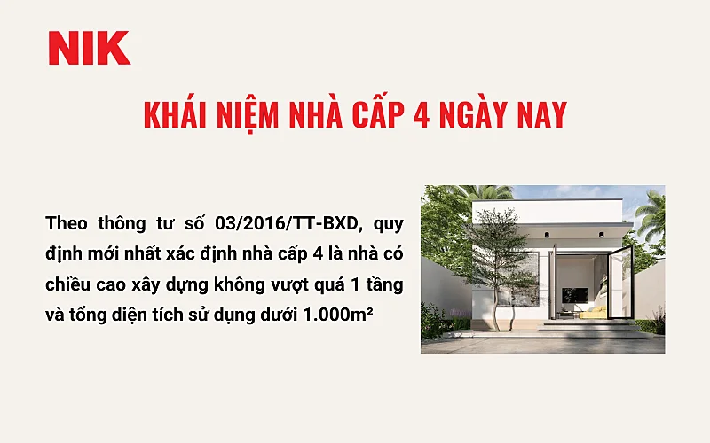 NHÀ CẤP 4 LÀ GÌ? QUY ĐỊNH NÀO CẦN BIẾT VỀ CẤP NHÀ Ở? 12 NHÀ CẤP 4 LÀ GÌ
