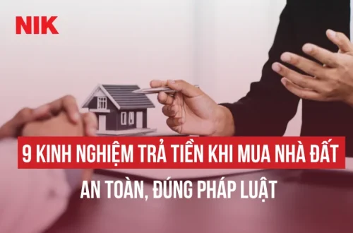 KINH NGHIỆM TRẢ TIỀN KHI MUA ĐẤT
