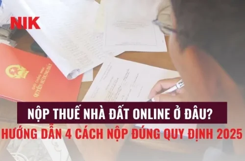NỘP THUẾ NHÀ ĐẤT ONLINE Ở ĐÂU?
